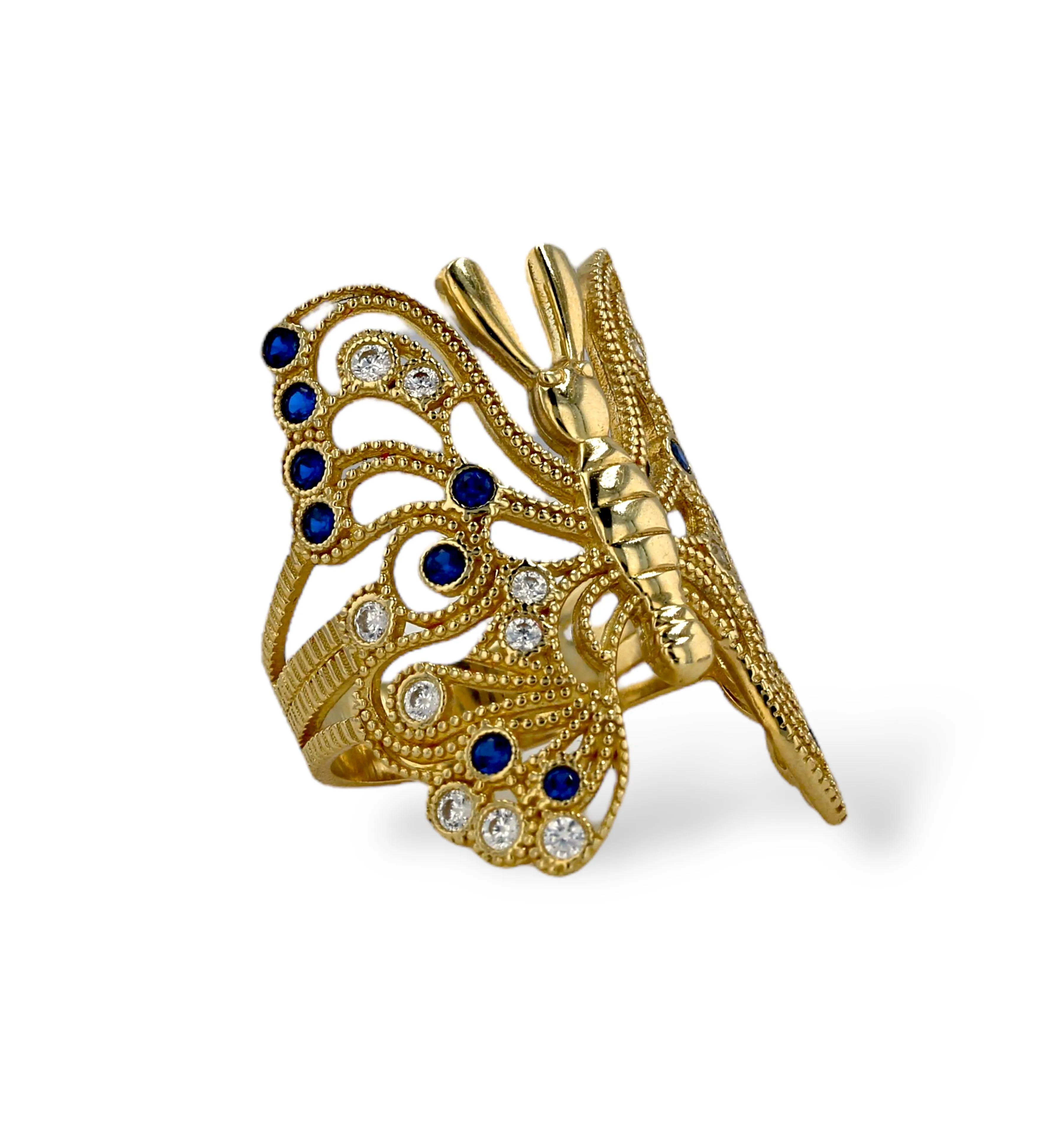 Gold 10k butterfly ring