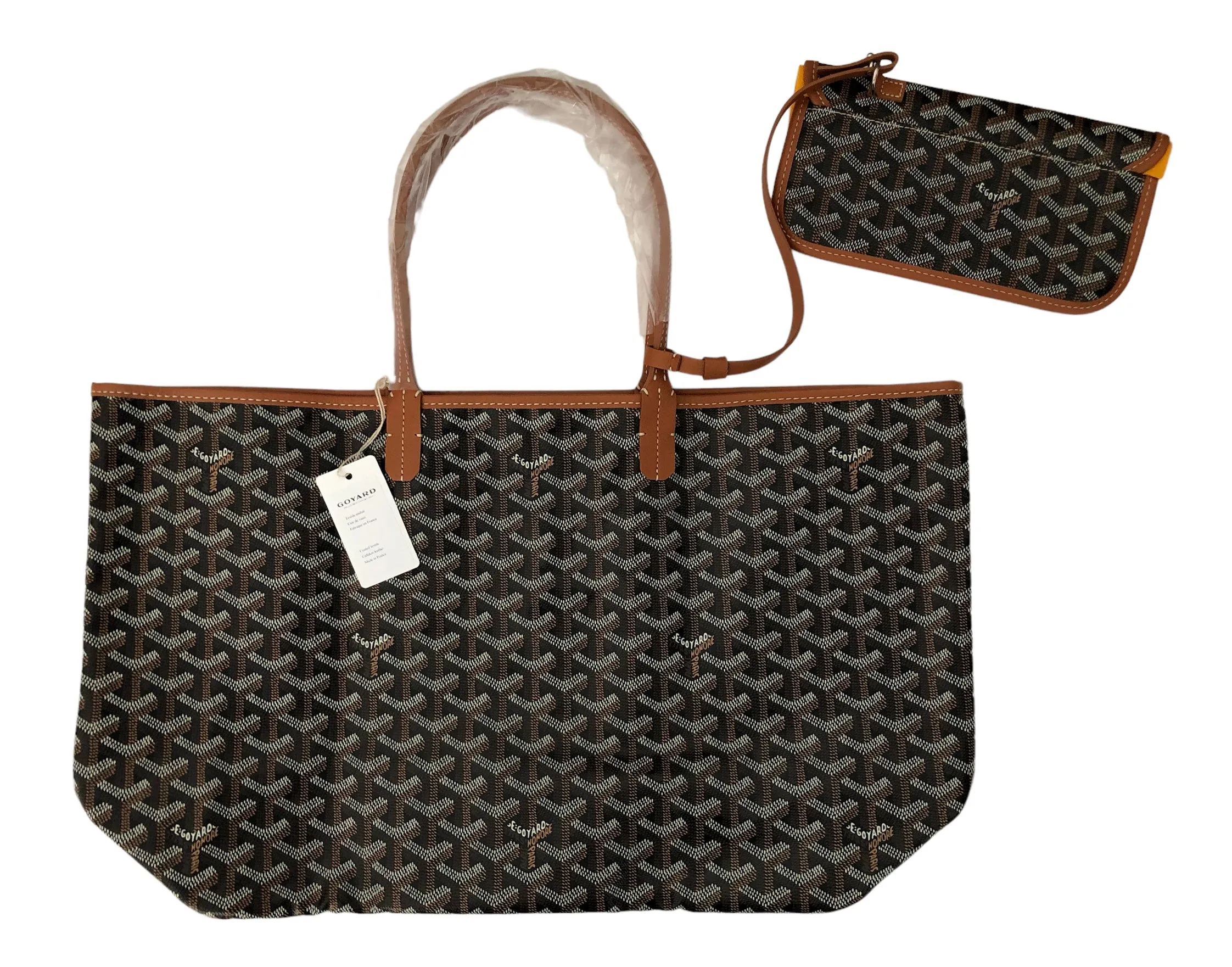 Goyard St. Louis Black with Tan Trim PM (NWT)