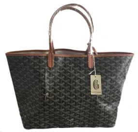 Goyard St. Louis Black with Tan Trim PM (NWT)