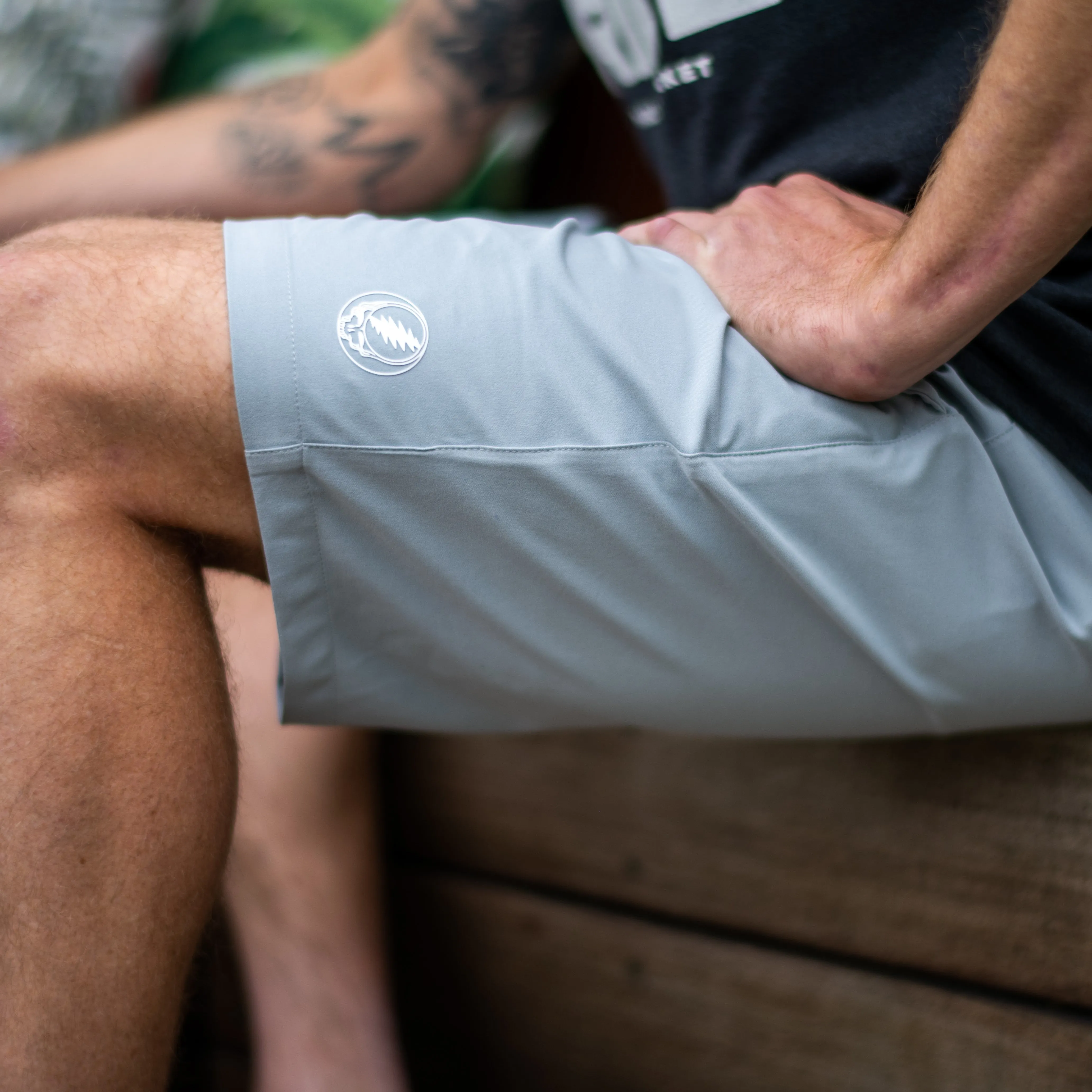 Grateful Dead | Elevated Hybrid Shorts | Grey