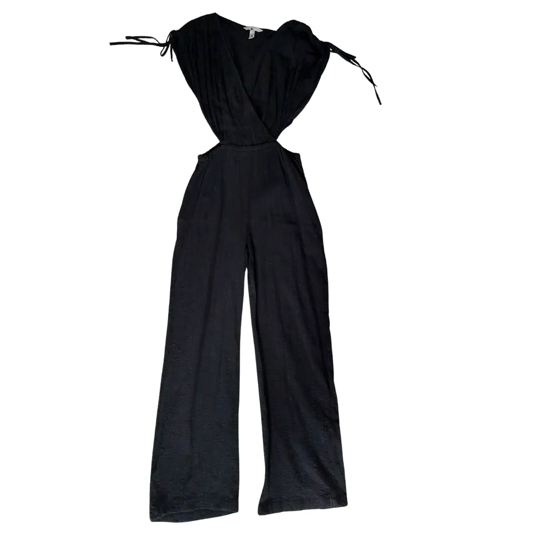 H&M Black Cut-out Jumpsuit | Pre Loved |