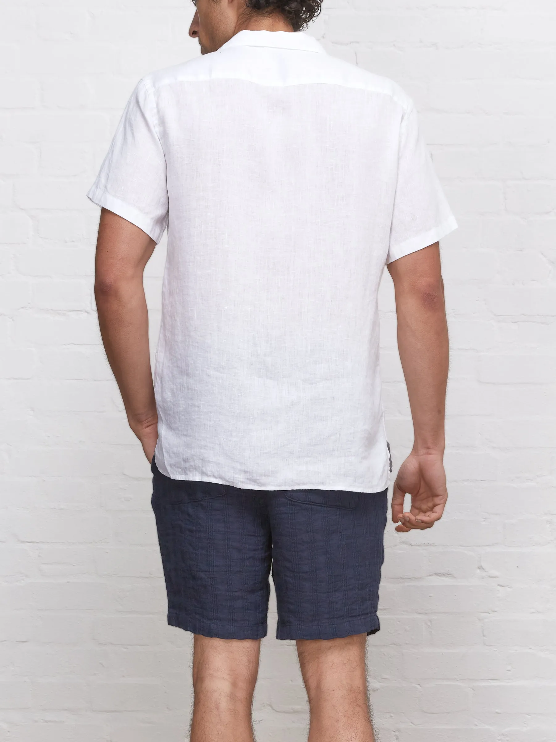 Havana Short Sleeve Shirt Bridford White