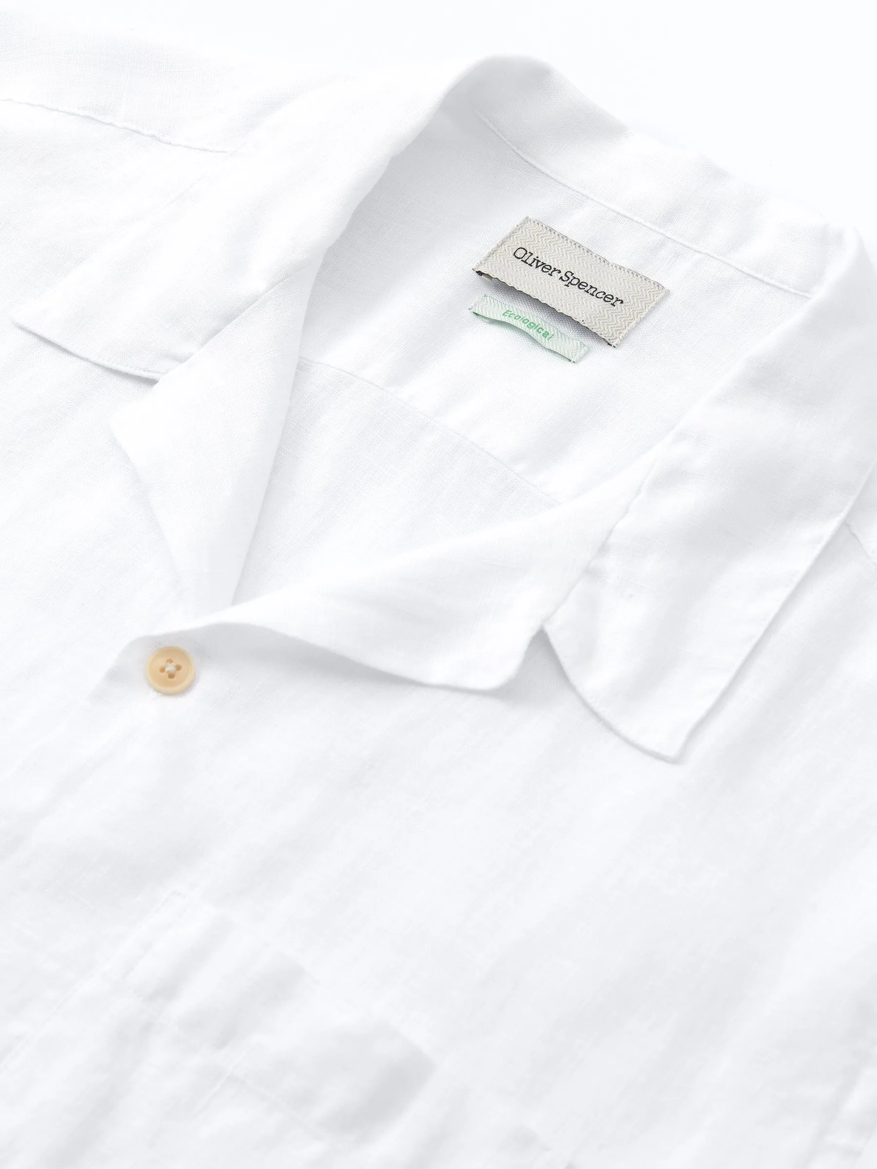 Havana Short Sleeve Shirt Bridford White