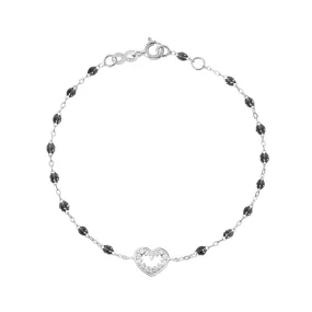 Heart Supreme Classic Gigi diamond bracelet, Quartz, White Gold, 6.7"