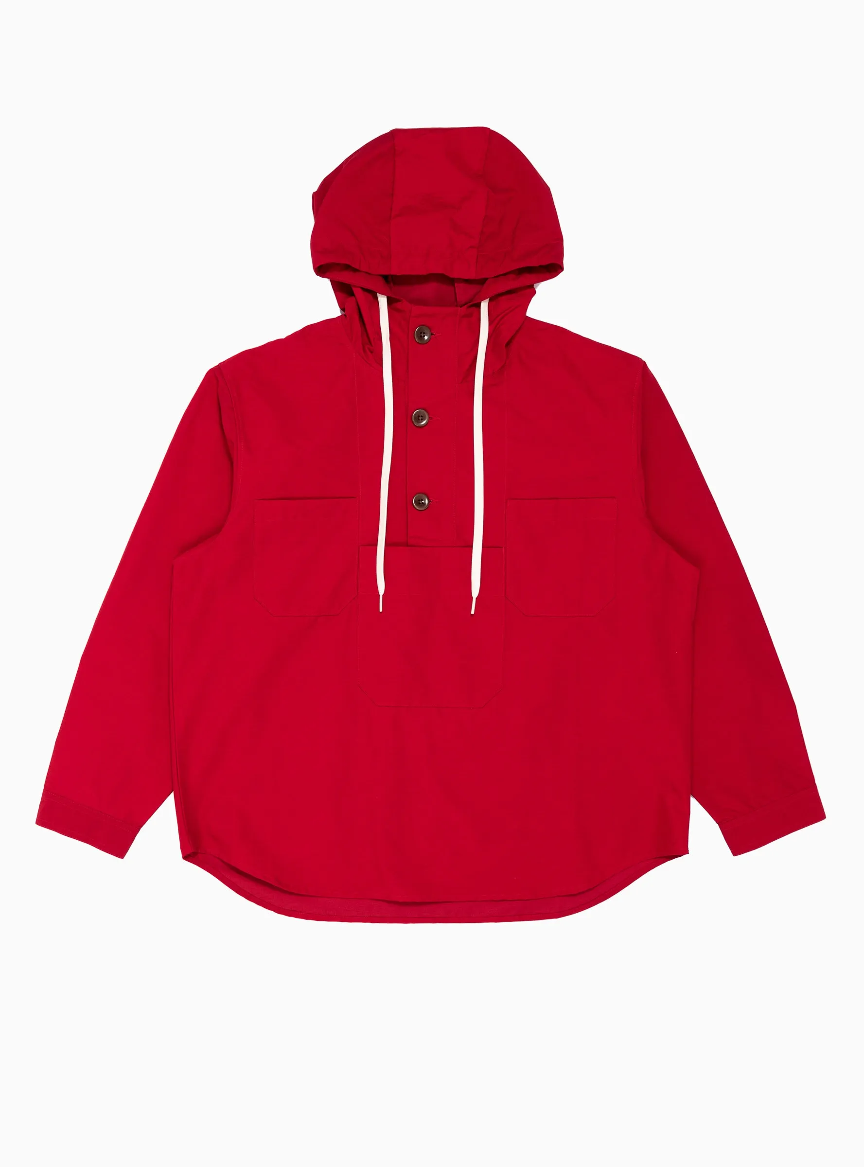 Hooded Smock Red