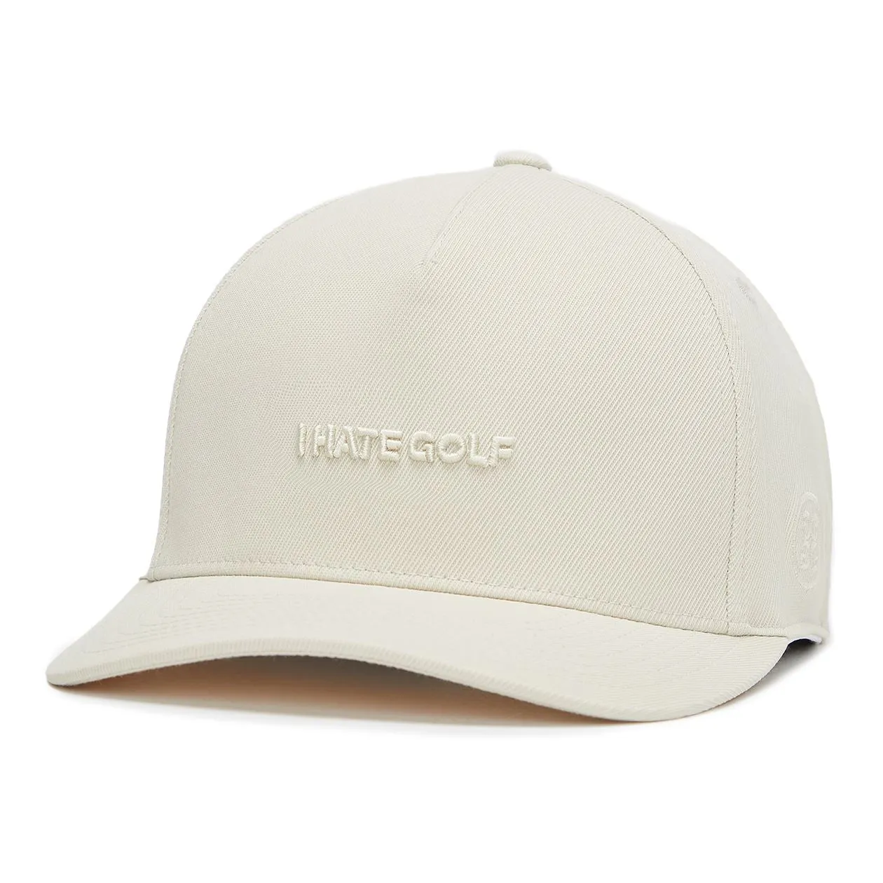 I Hate Golf Stretch Twill Snapback Hat Stone - SS24