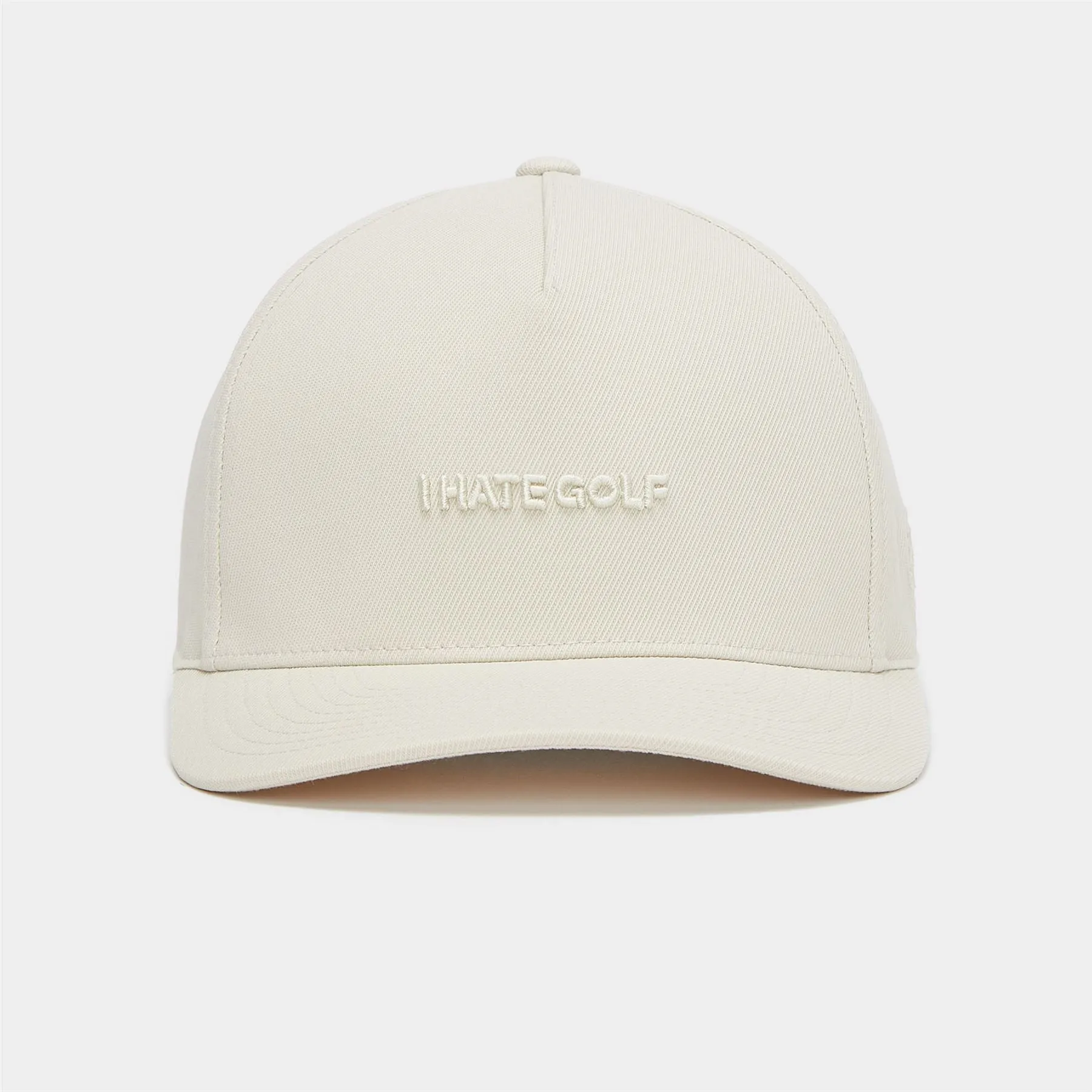 I Hate Golf Stretch Twill Snapback Hat Stone - SS24