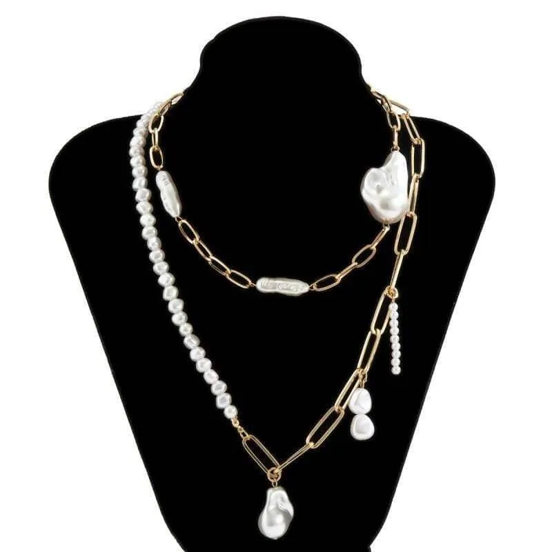 Irregular Faux Pearl Necklace