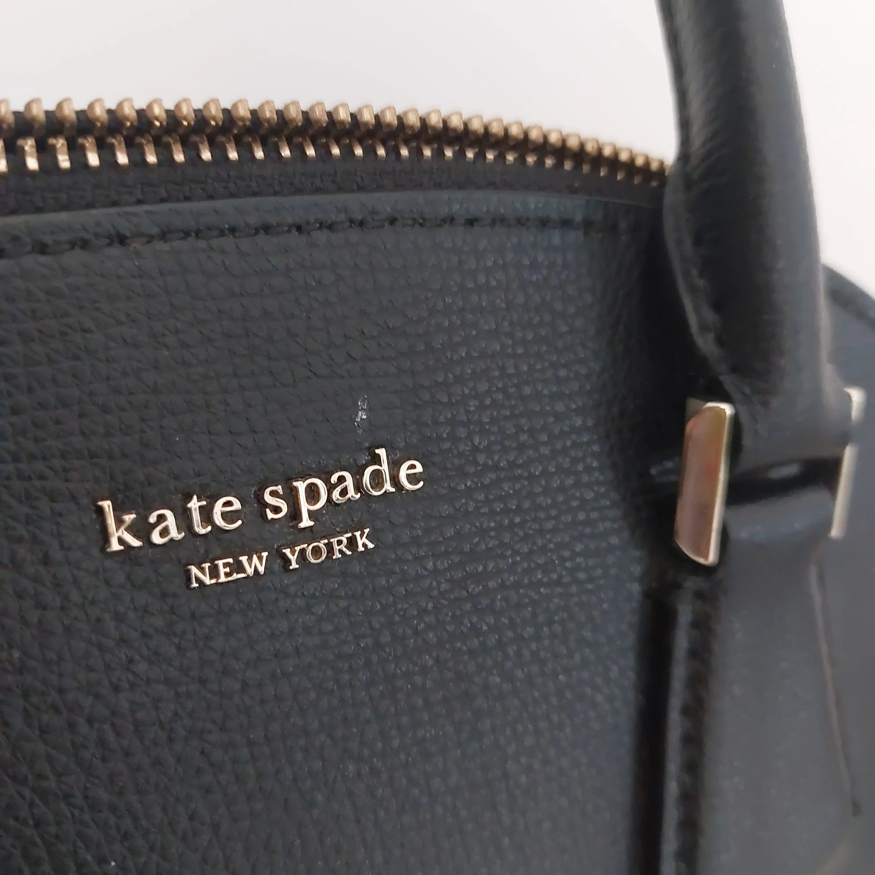 Kate Spade Black Dome Perforated Leather Tote | Pre Loved |