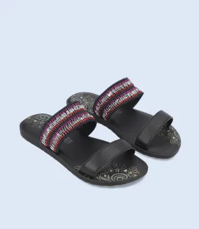 KG0135-BLACK-Girls Slippers