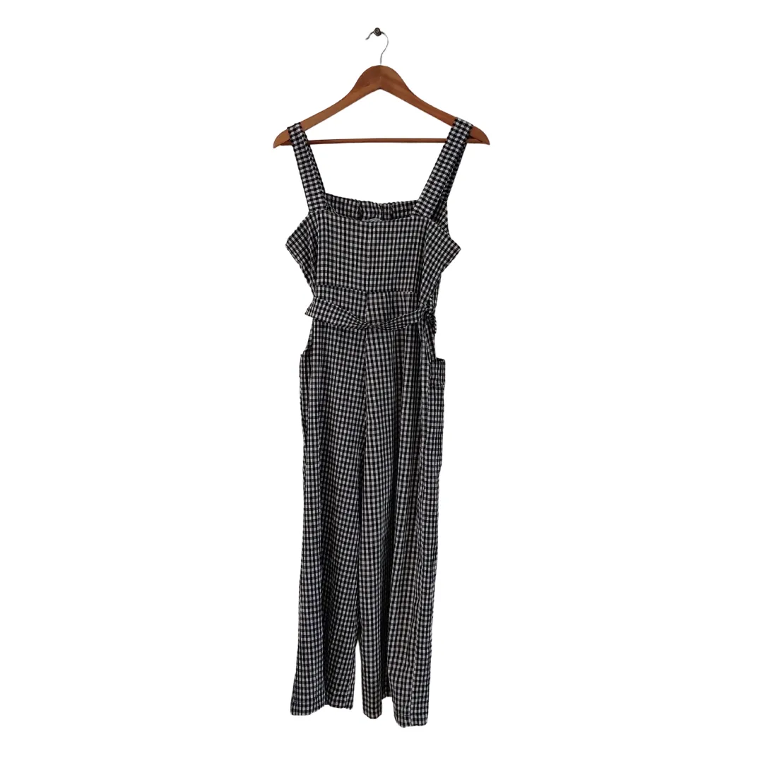 Koton Black and White Checked Jumpsuit | Brand New |