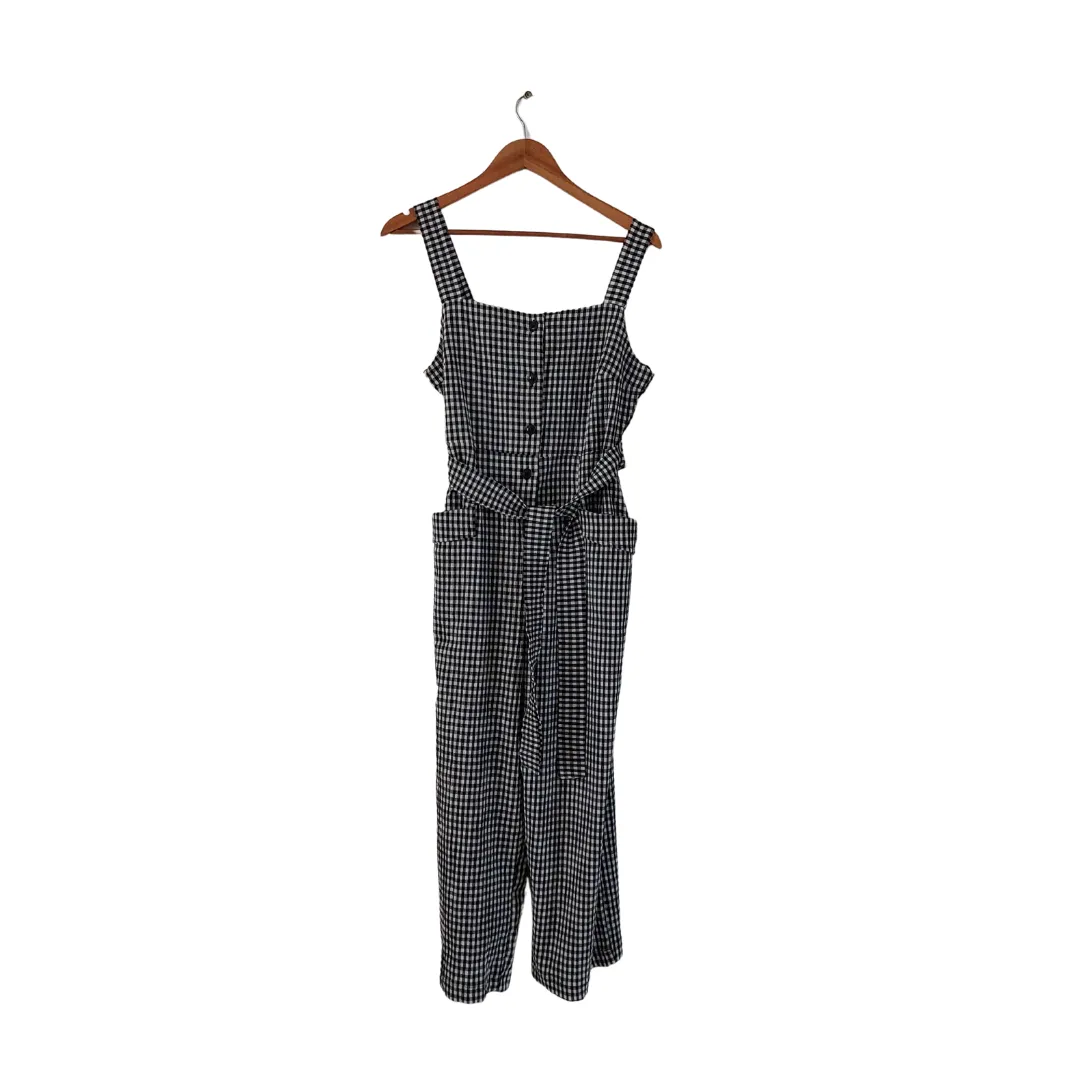 Koton Black and White Checked Jumpsuit | Brand New |