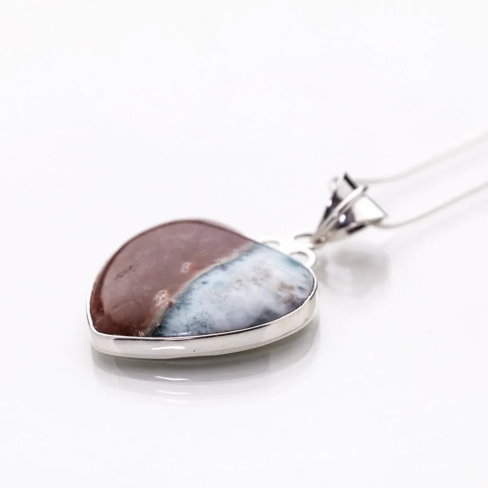 Larimar Heart Specimen Pendant Thelma