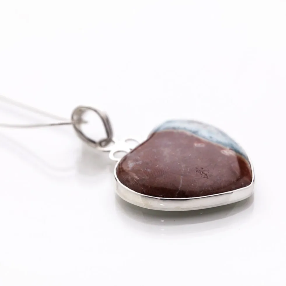 Larimar Heart Specimen Pendant Thelma