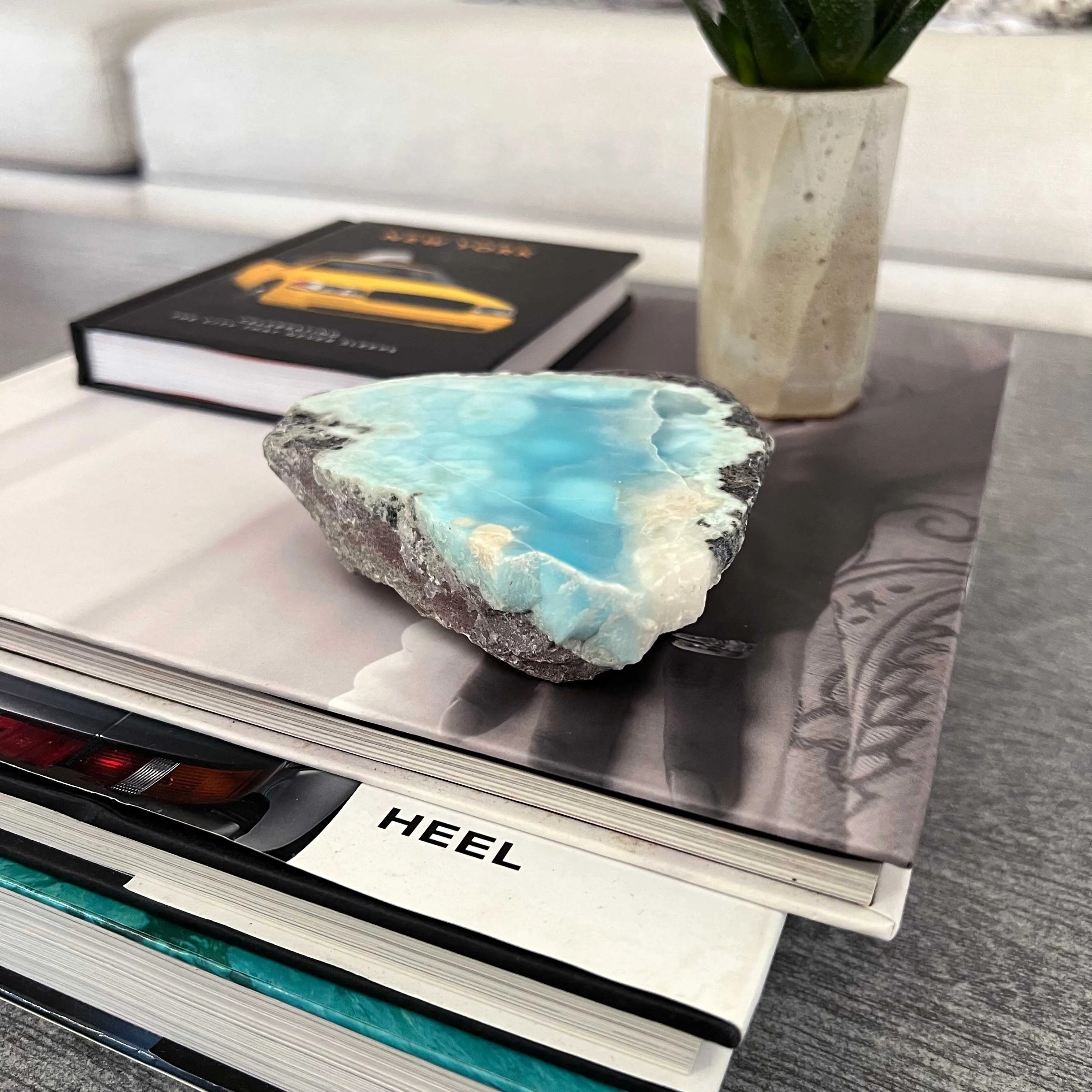 Larimar Paperweight Leo