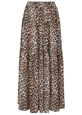 Lollys Laundry Sunset Nederdel - Leopard Print