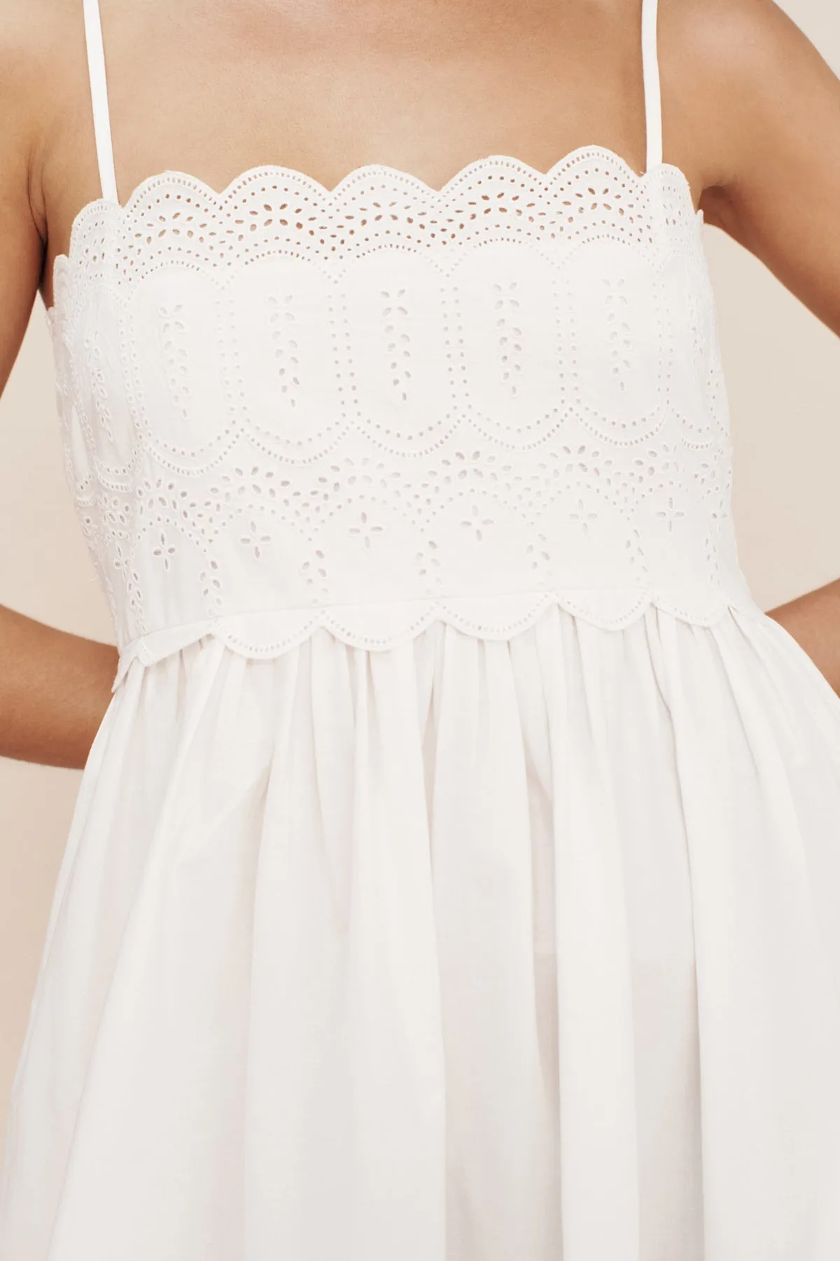 MAISIE DRESS - VINTAGE WHITE