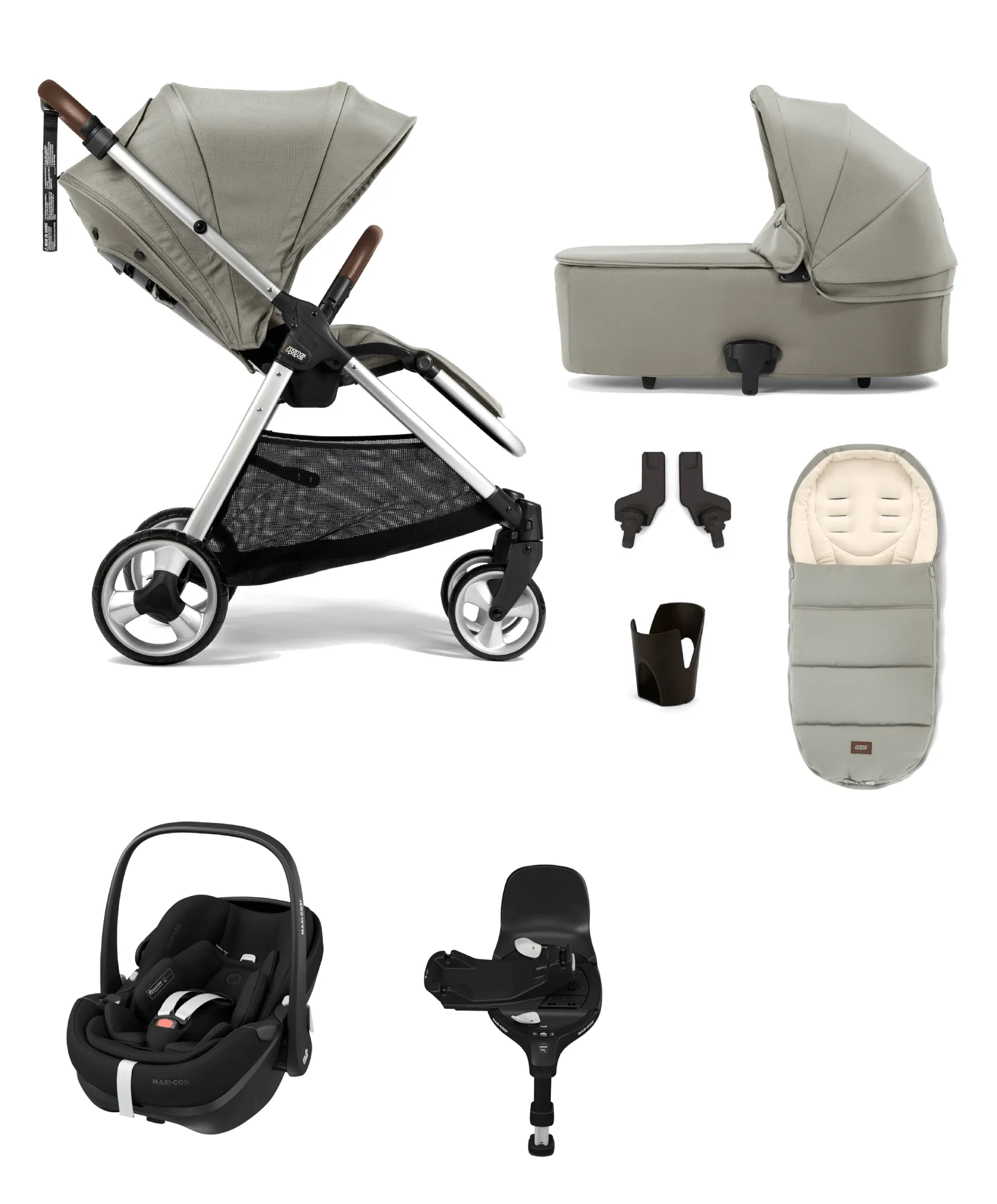 Mamas & Papas Flip XT2 Pebble 360 PRO Travel System - Sage