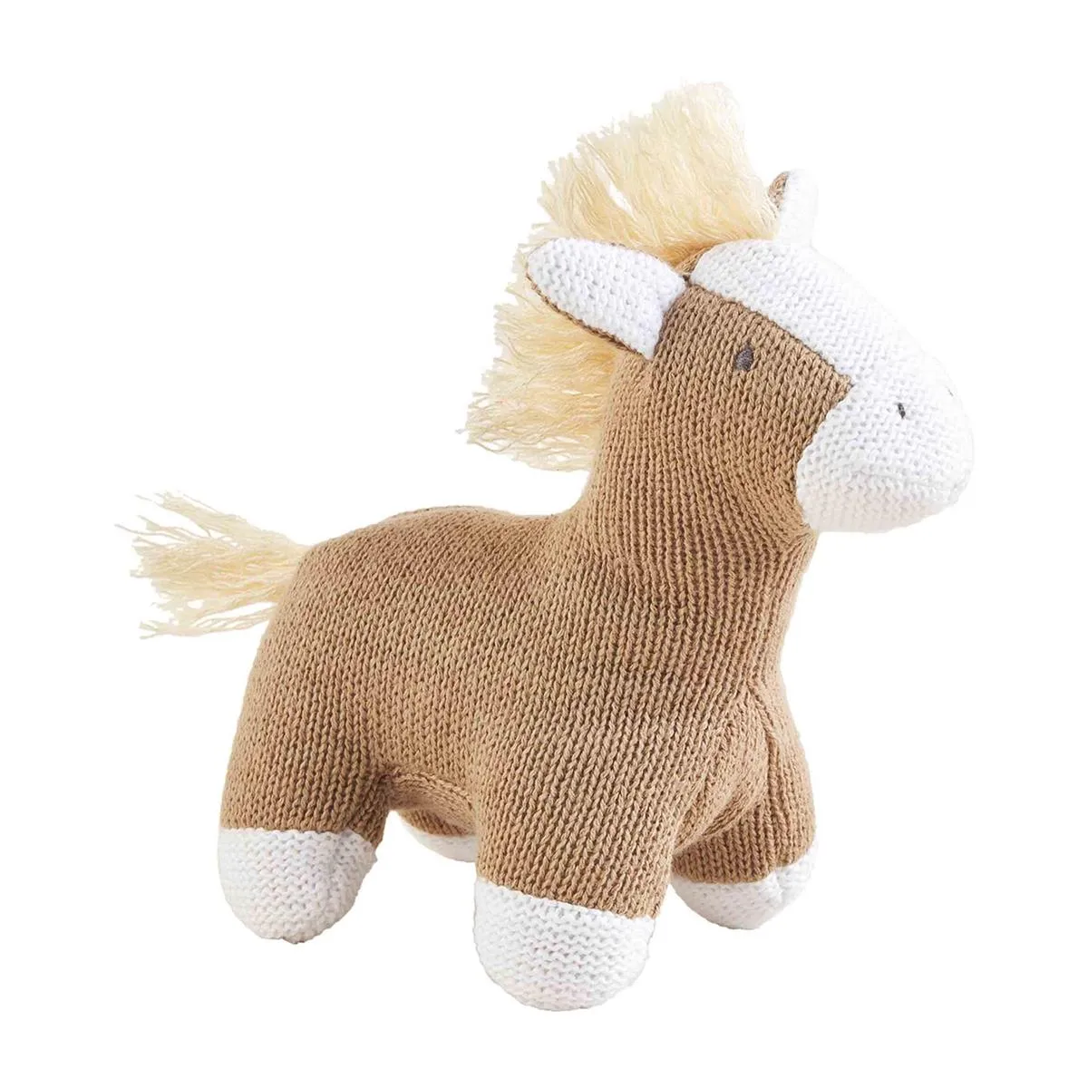 Mud Pie Farm Animal Knit Rattle