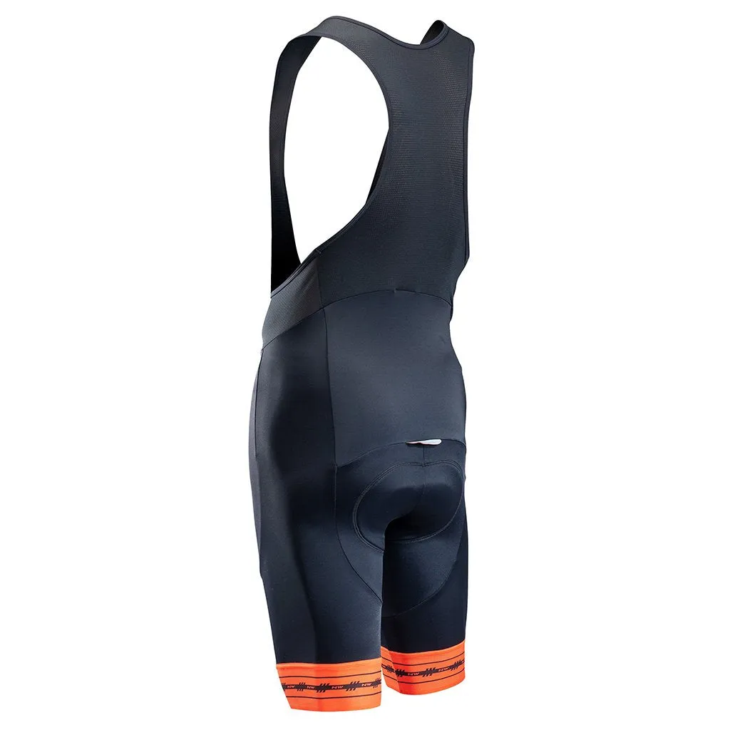 Northwave Wingman Gel Bibshort - Black/Siena Orange