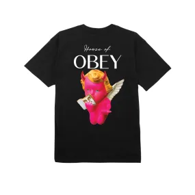 Obey men's short sleeve t-shirt House of Obey 165263753 A950800 black