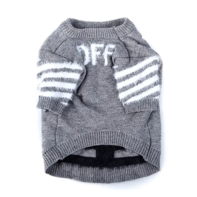 Off Gray Frenchie Sweater