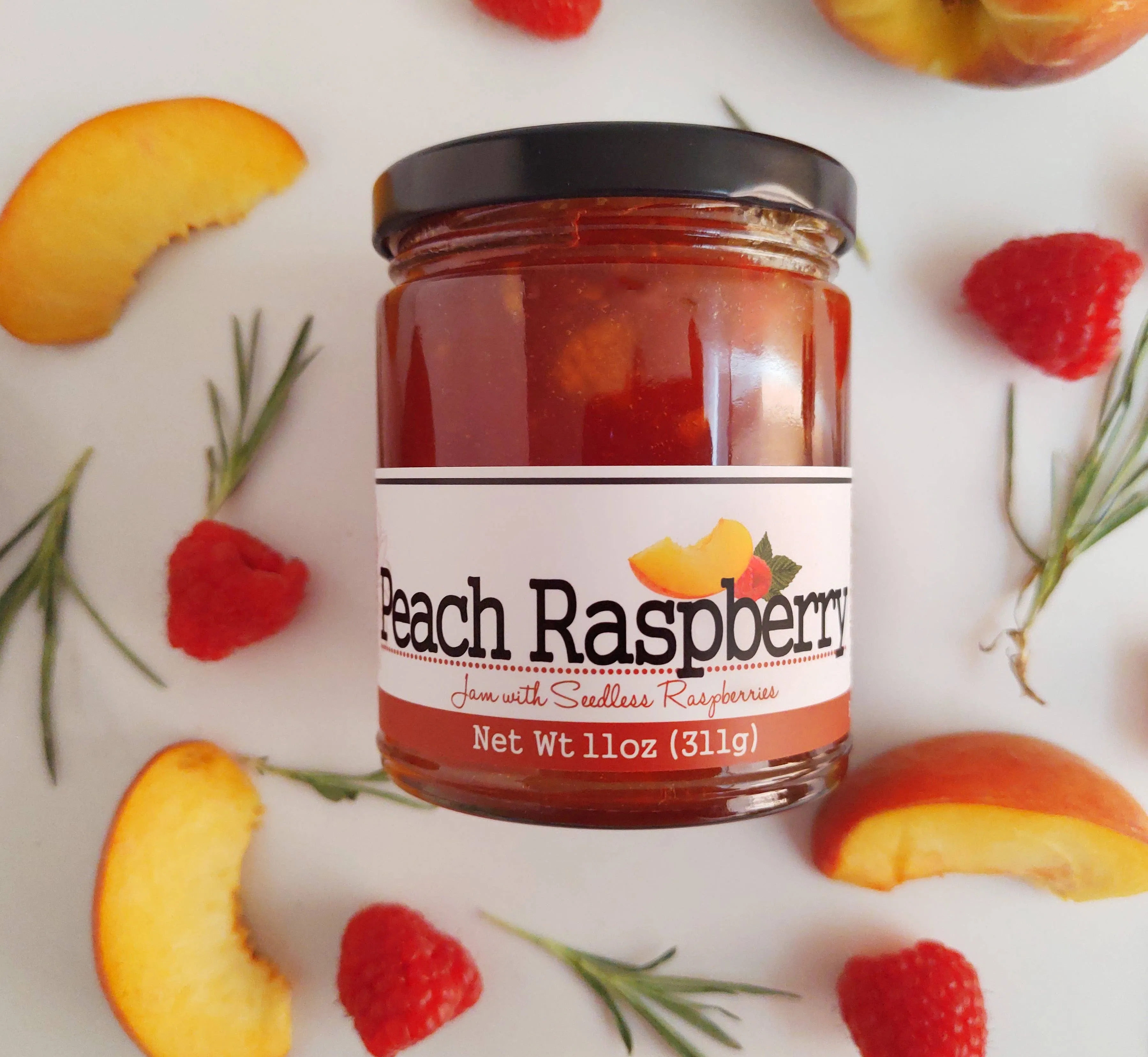 Peach Raspberry Jam Made in USA