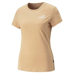 Puma women's sports t-shirt Mini Logo ESS  Embroidery Tee 848331-89 beige