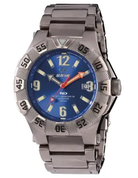 Reactor Mens Gamma 2 - Titanium Case & Bracelet - Blue Dial - Never Dark - 300M