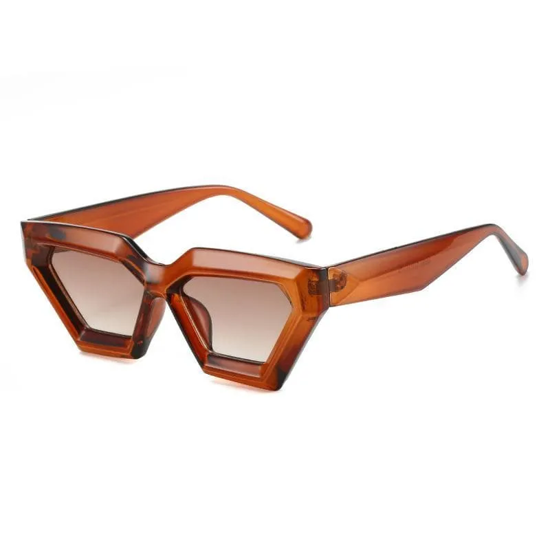 Rhombus Thick Fashion Cat Eye Glasses