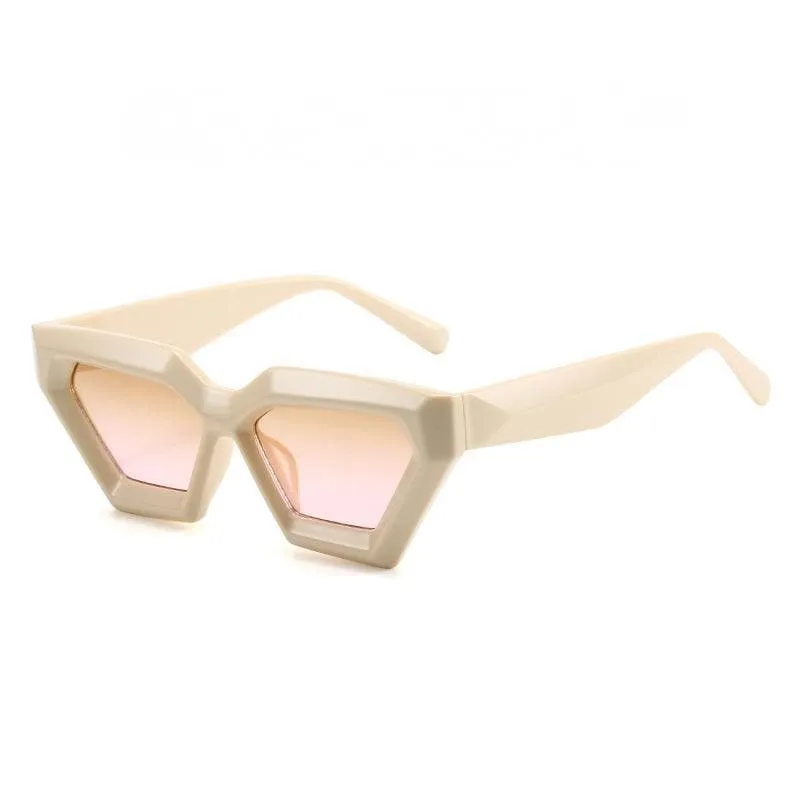 Rhombus Thick Fashion Cat Eye Glasses