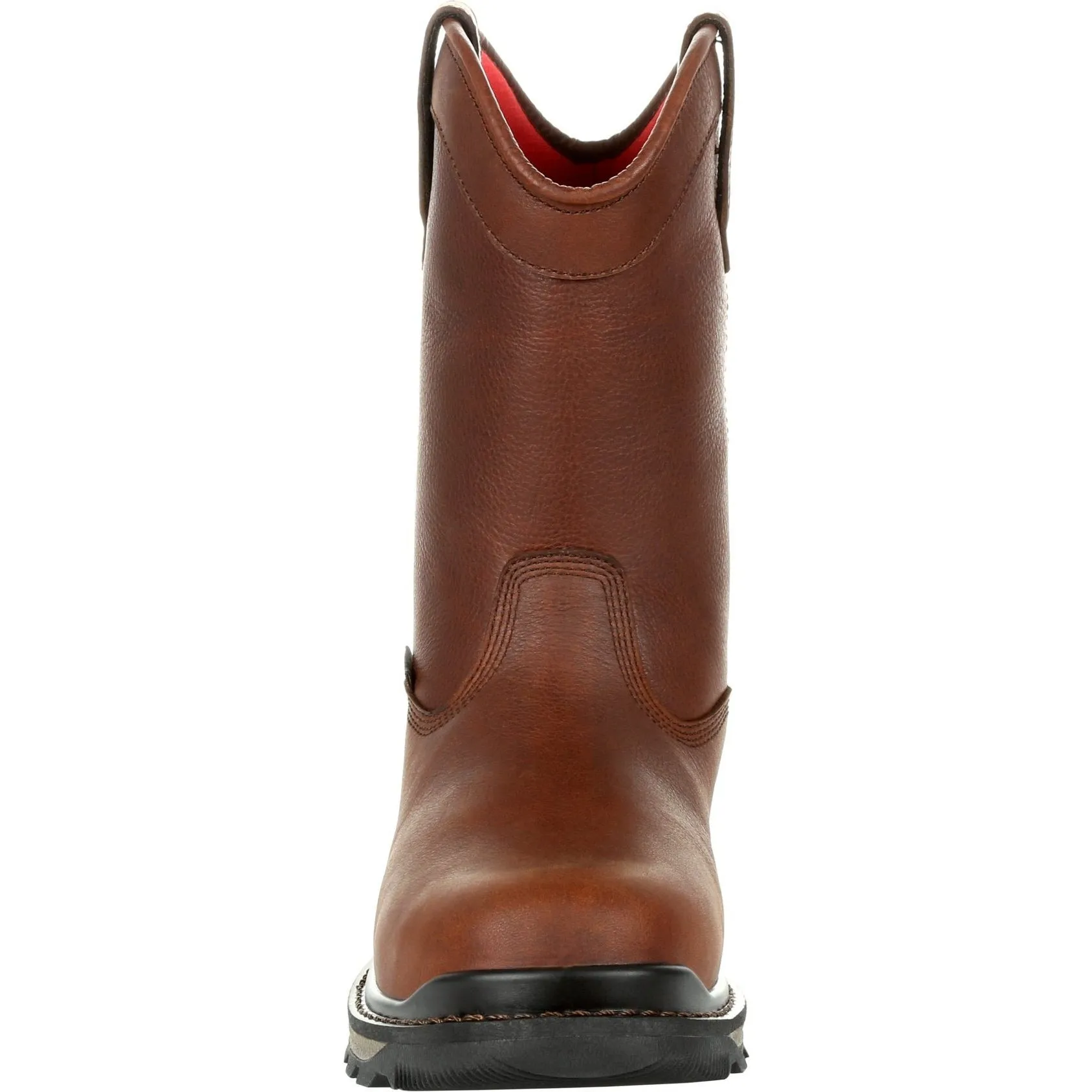 Rocky Men's Rams Horn 10" Comp Toe WP Pull-On Work Boot- Brown- RKK0315