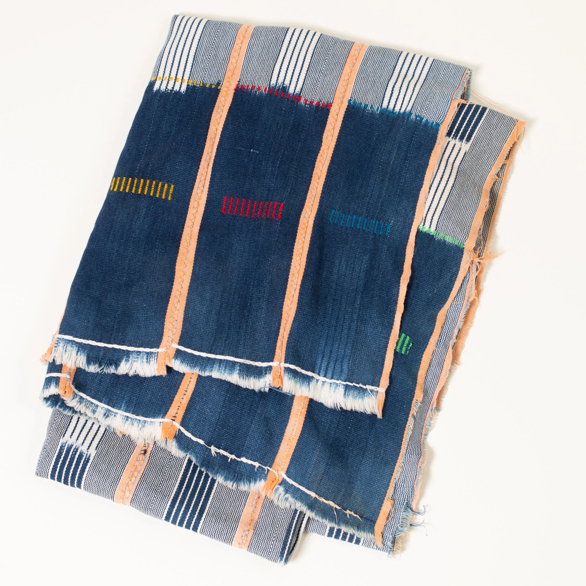 Saho Indigo Multicolor Mudcloth