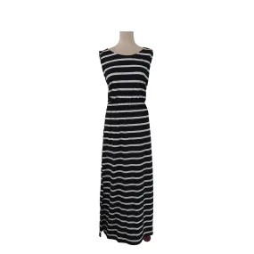 Sans Life Black & White Striped Maxi Dress | Pre Loved |