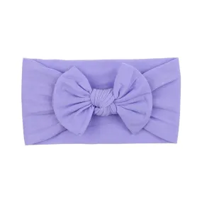 Soft Solid Colour Nylon Baby Headband in Lilac