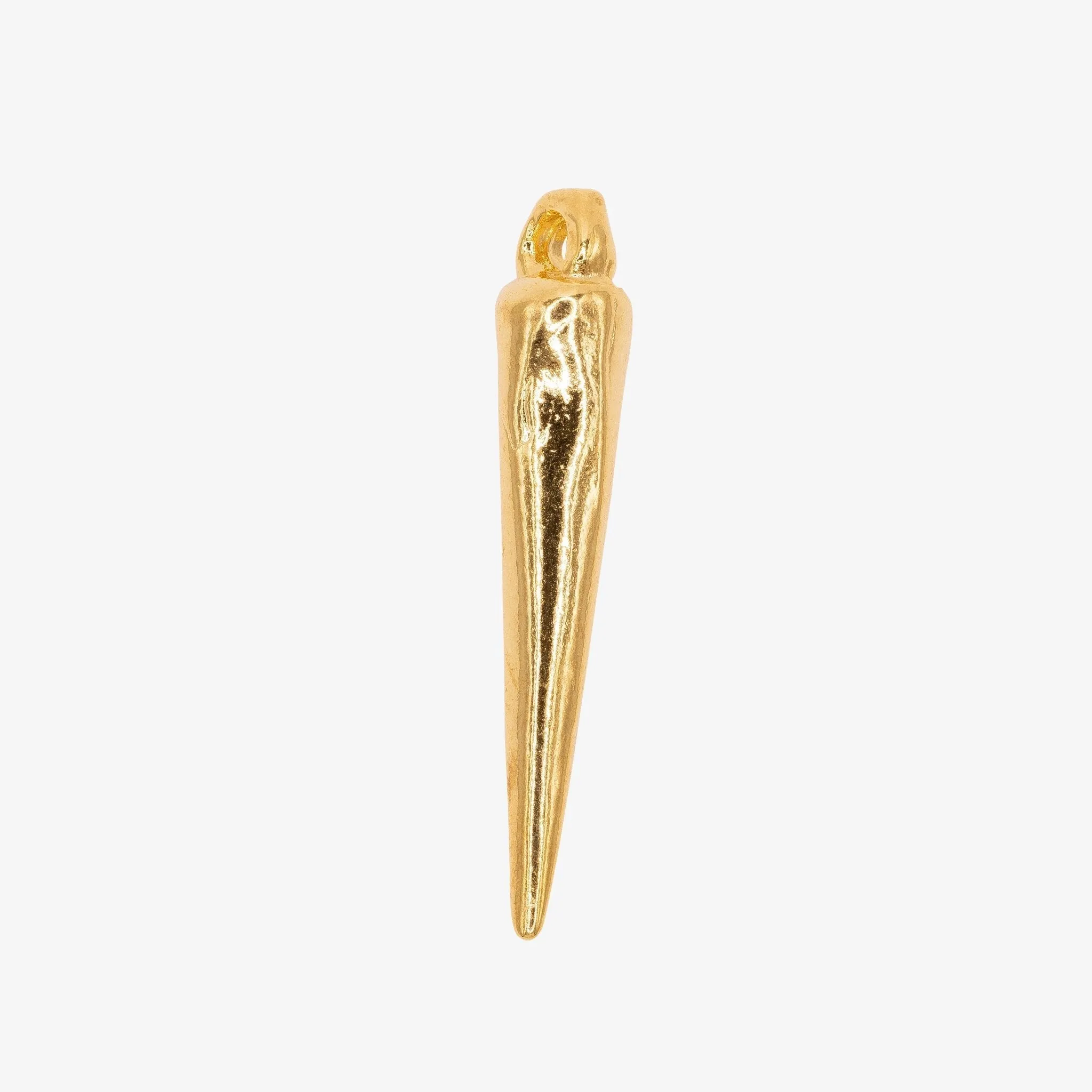 Spike Charm Wholesale 14K Gold, Solid 14K Gold