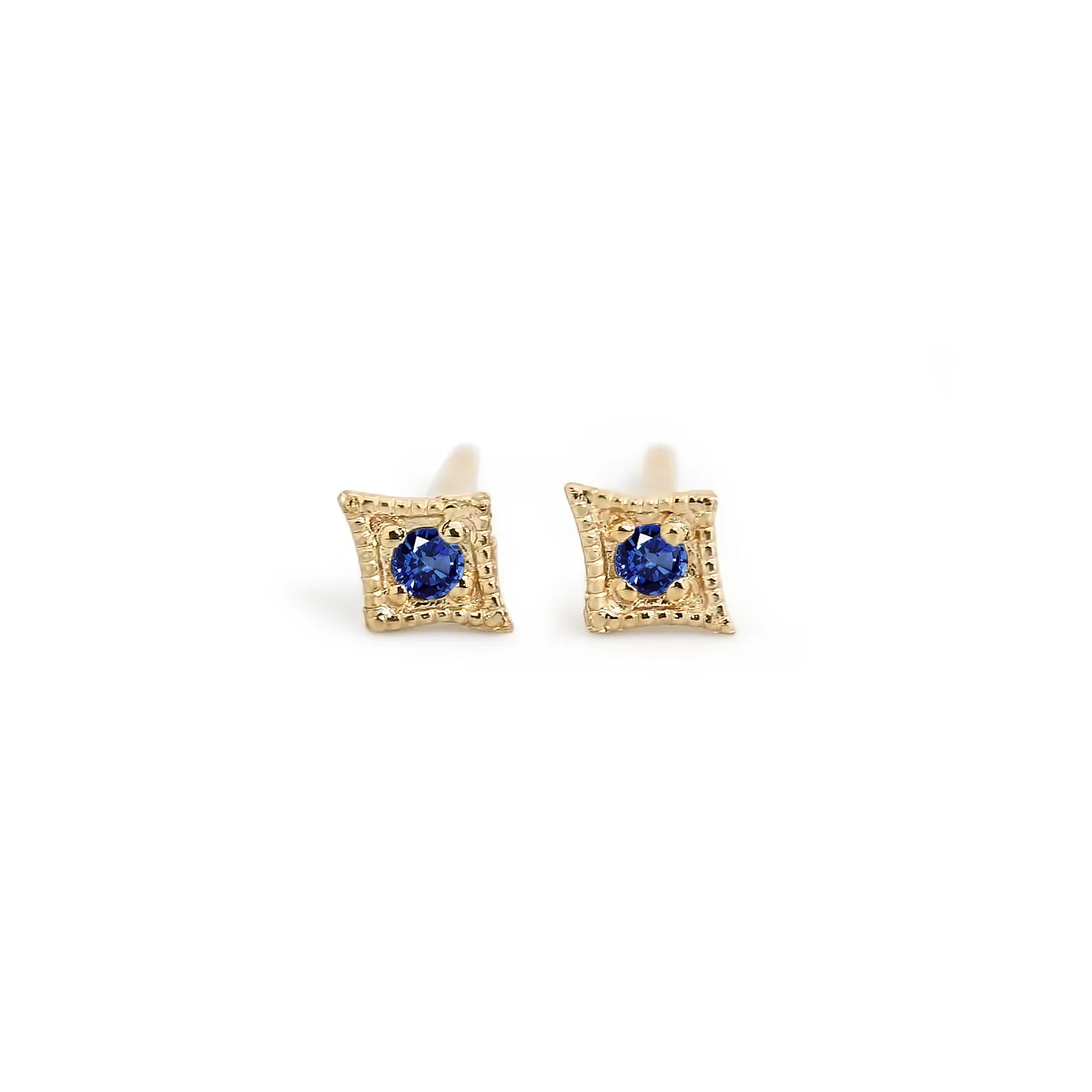 Star 1.5mm Birthstone Stud Earrings