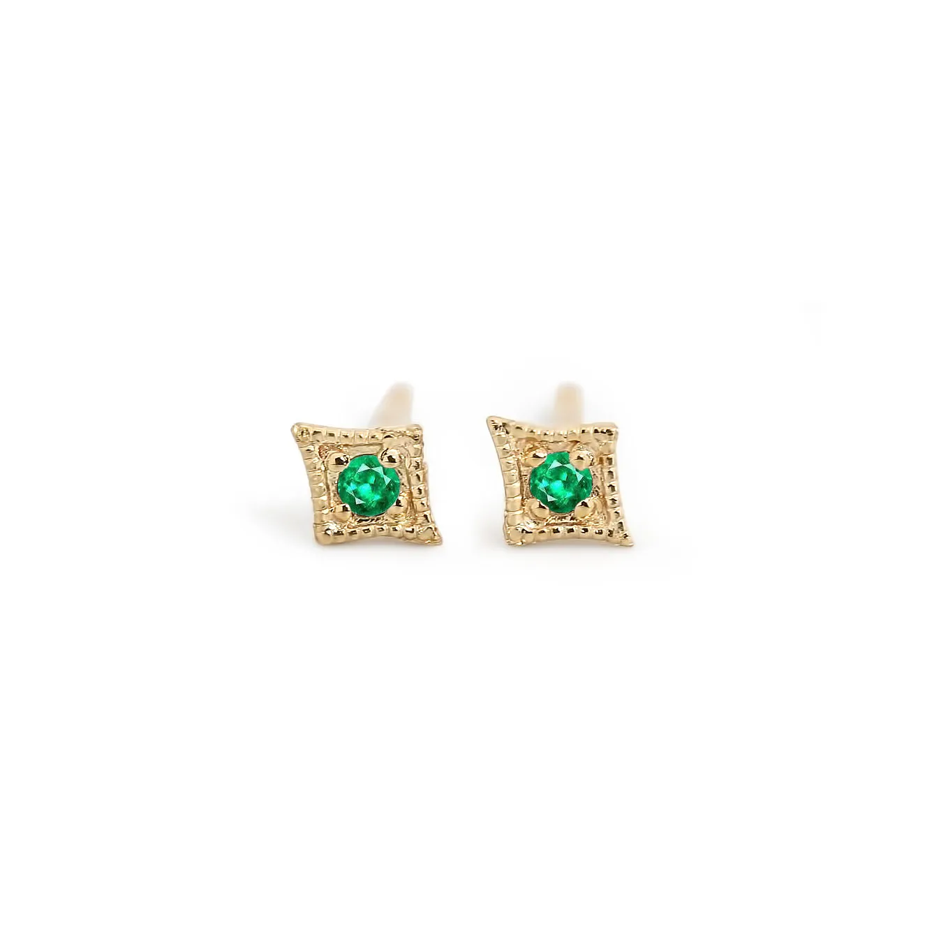 Star 1.5mm Birthstone Stud Earrings