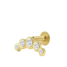 Sterling Silver Stud Cubic Zirconia Earrings Women