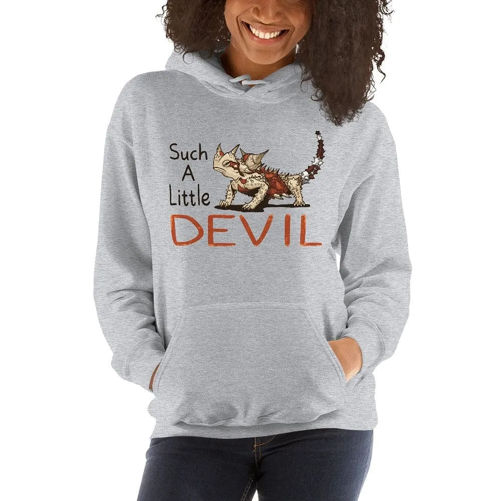 Such a Little Devil Hoodie, Thorny Devil, Cute Reptile Pullover