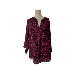 The Collection Purple and Black Animal Print Top | Like New |