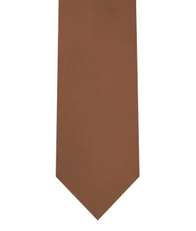 Tie & Pocket Square - Medium Brown