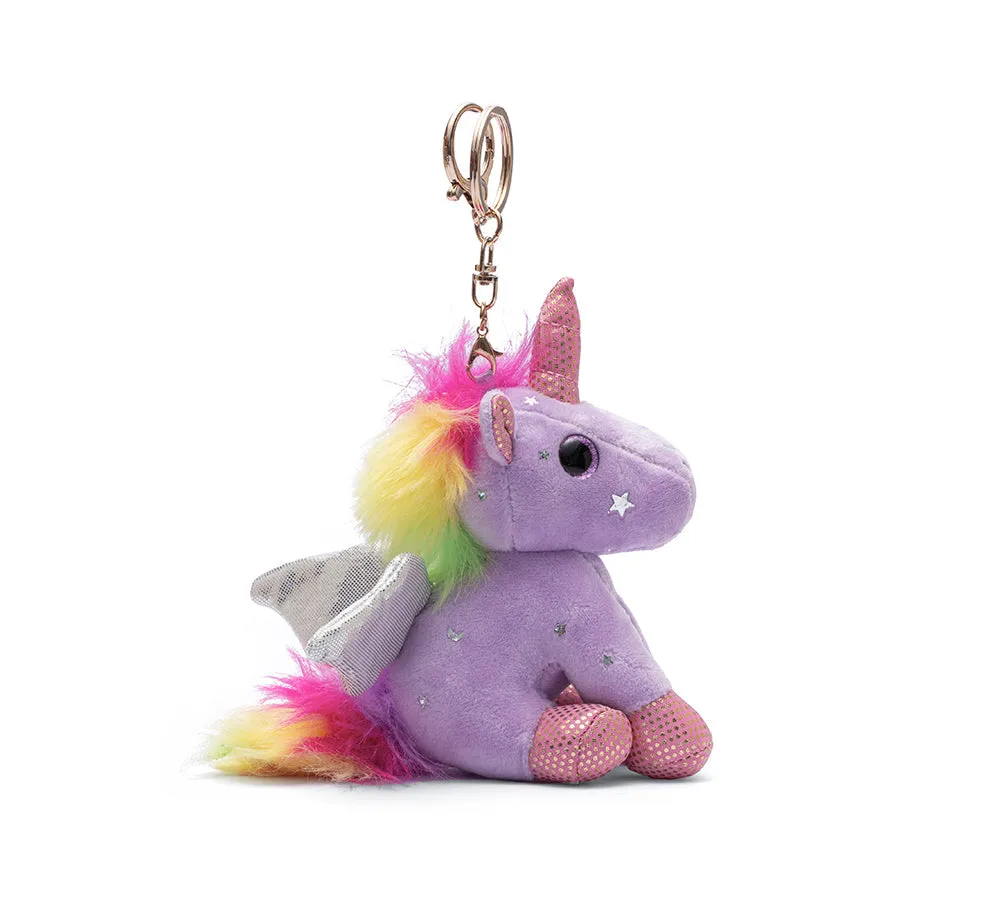 UGG AUSTRALIAN SHEPHERD Cute Plush Unicorn Keyring