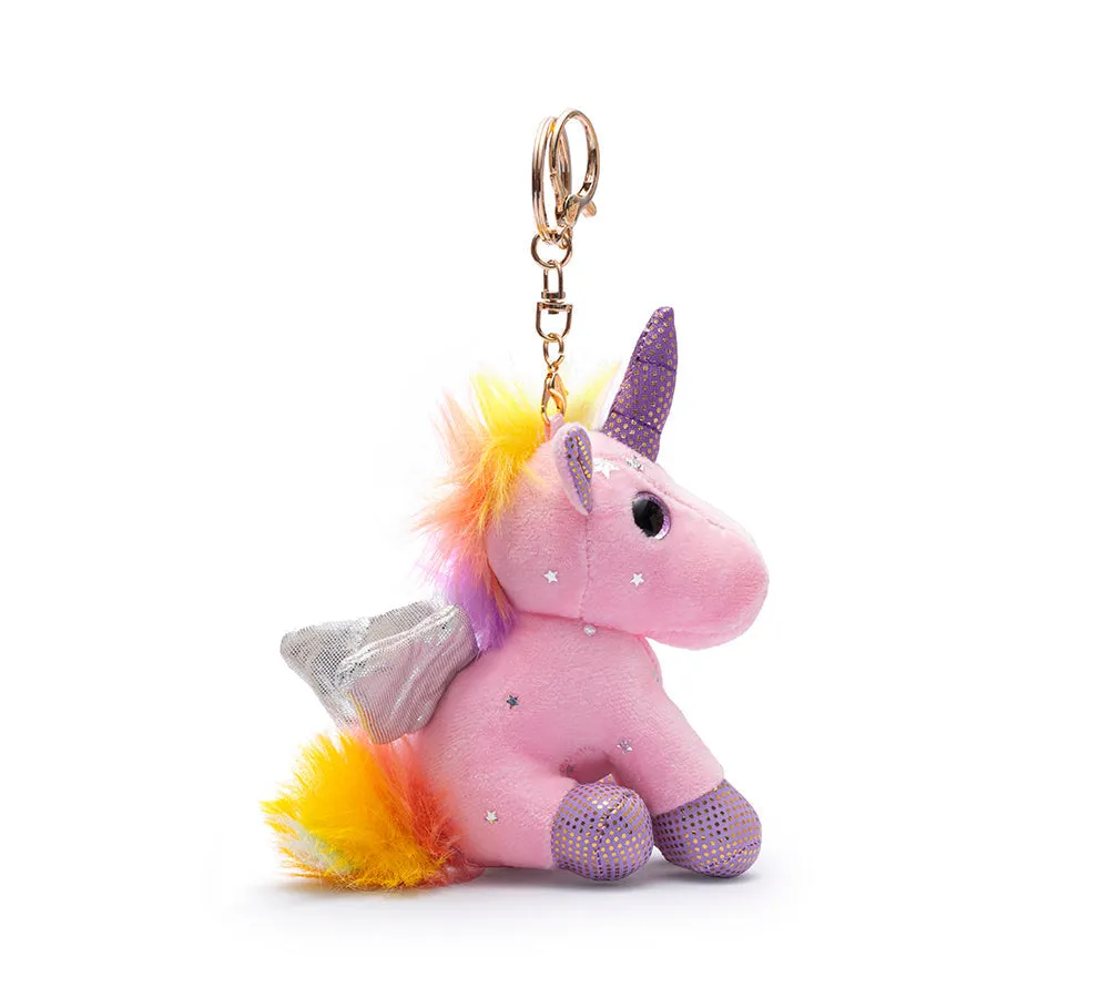 UGG AUSTRALIAN SHEPHERD Cute Plush Unicorn Keyring