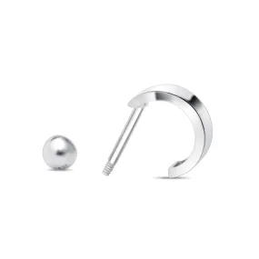 Wide Huggie Hoop Earring