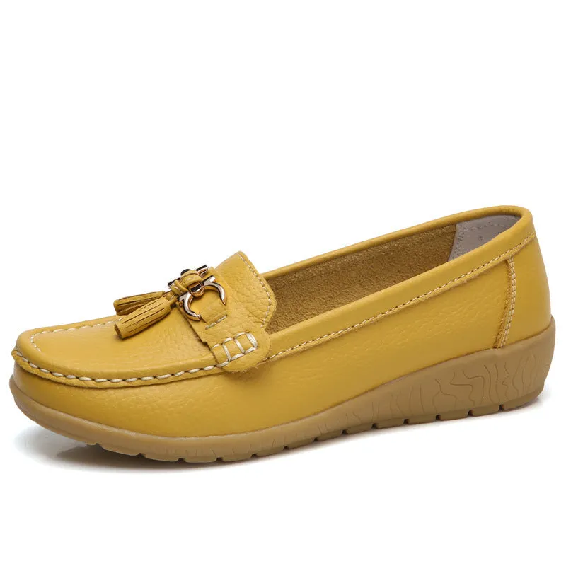 Women's Leather Breathable Moccasins Shoes