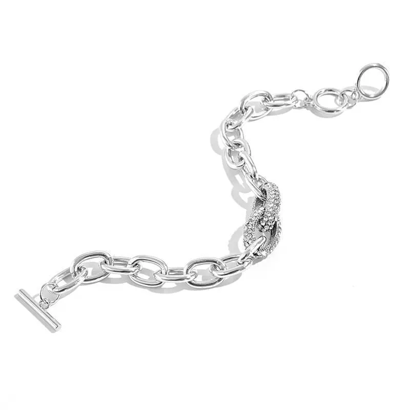 Women's Rhinestone Chain Bracelet