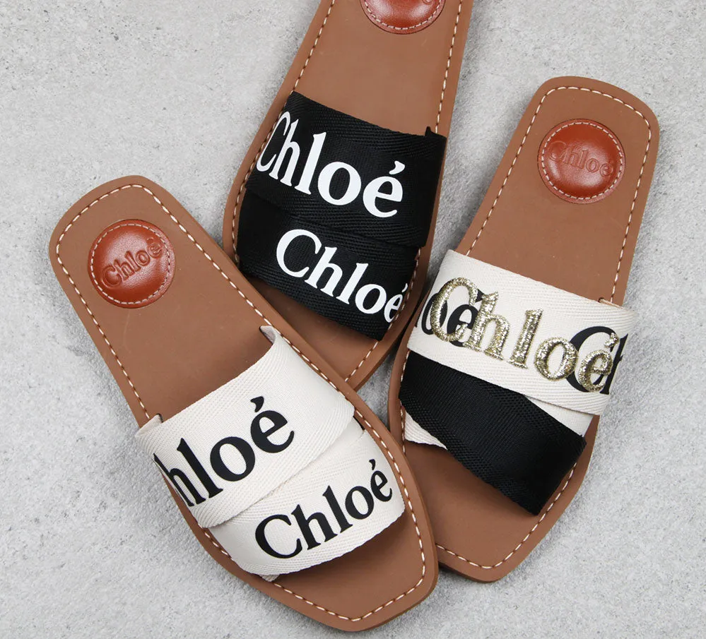 Woody Logo Slide (E), Black