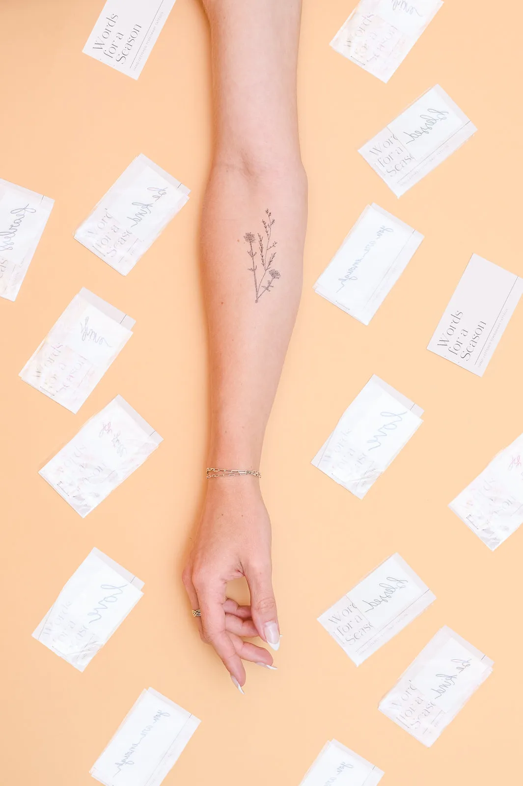 Words For A Season Temporary Tattoo