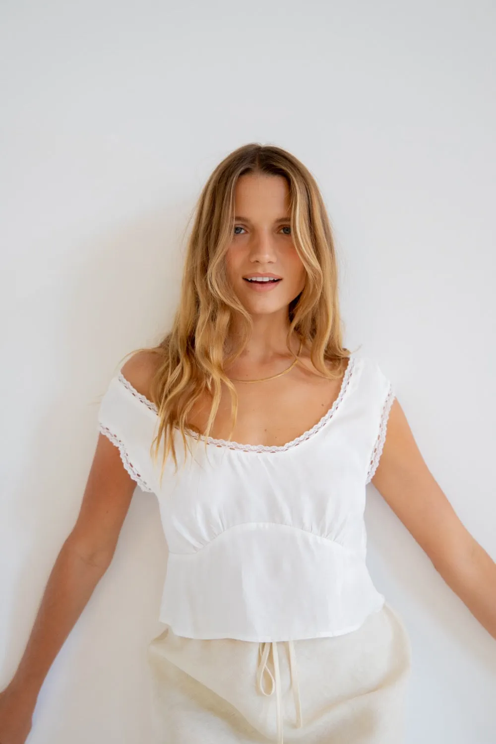 Zadie Top White